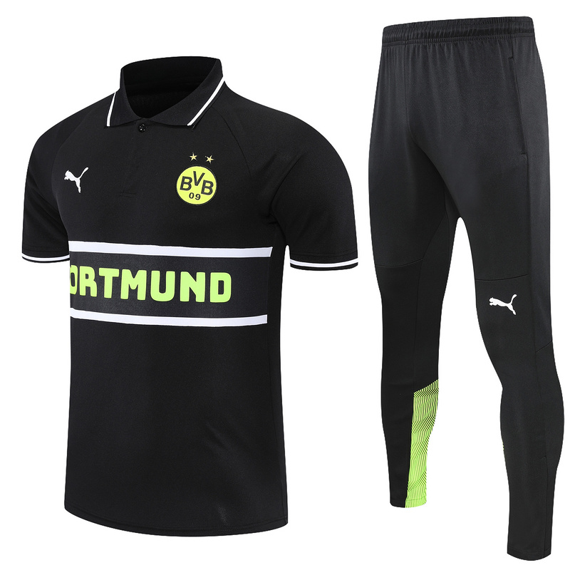 AAA Quality Dortmund 22/23 Black/Green Training Kit Jerseys